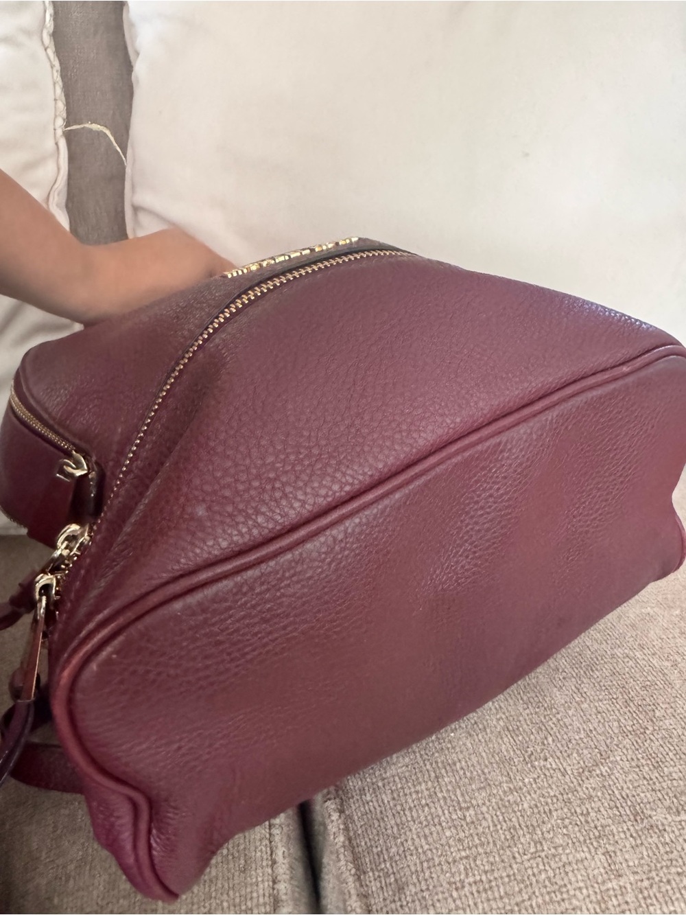 MICHAEL KORS Plum Leather Medium Backpack - Picture 3 of 10